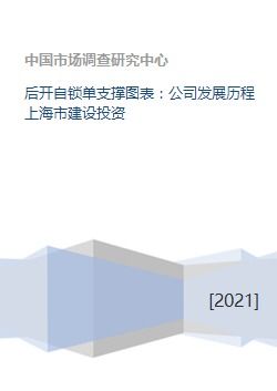 后開自鎖單支撐圖表 公司發(fā)展歷程上海市建設(shè)投資